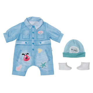 Baby born deluxe jean overalls 43cm