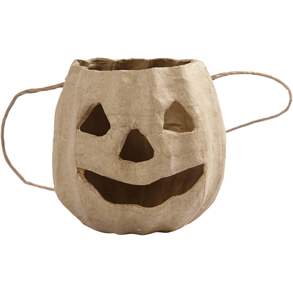 Creativ company pumpkin head basket, h: 8.5 cm, d 9 cm, 1 piece