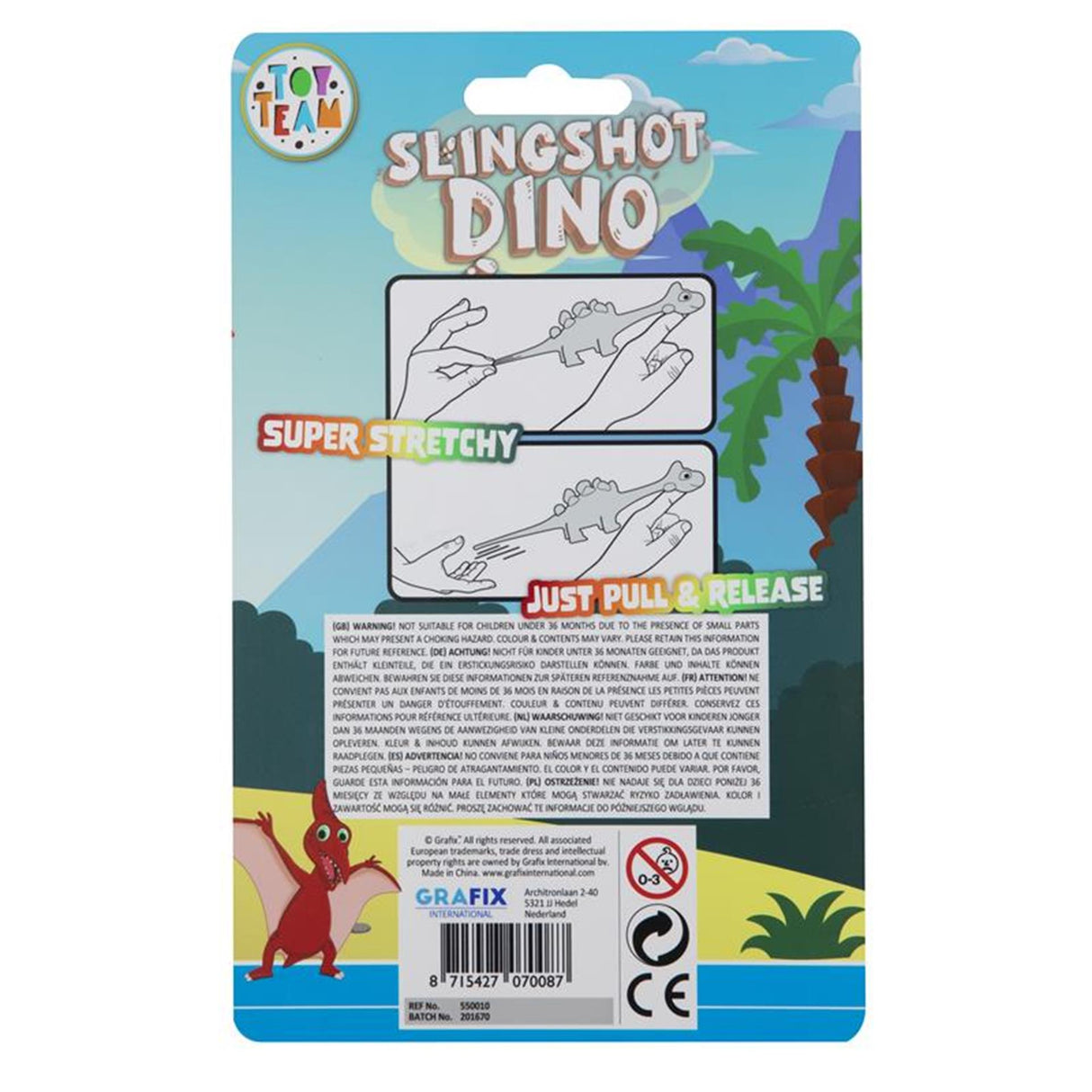 Grafix slingshot schieter unicorn dino