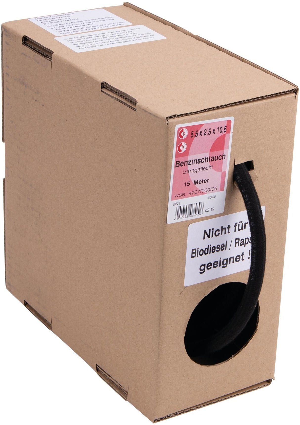 Dresselhaus fuel hose 4707 strength cup 5.5x10.5 dresselh.type b 15m spool