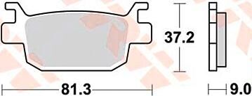 Trw remblokken mcb806 brake pad mcb 806 srm sintered metal