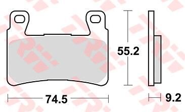 Trw remblokken mcb819 brake pad mcb 819 pc organic perf. comfort