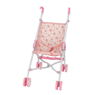 Doll buggy pink flower
