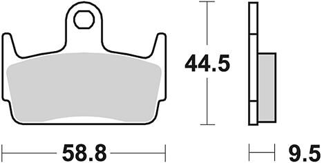 Trw remblokken mcb 686 brake pad mcb 686 organic standard
