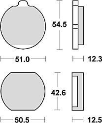 Trw remblokken mcb 79 brake pad mcb 79 organic standard