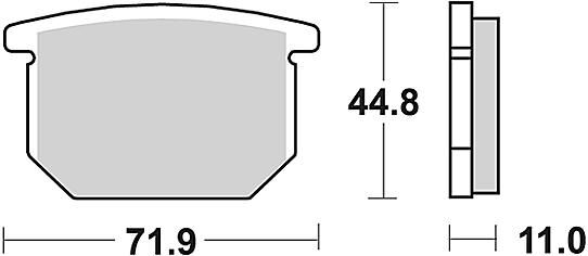 Trw remblokken mcb 501 brake pad mcb 501 organic standard