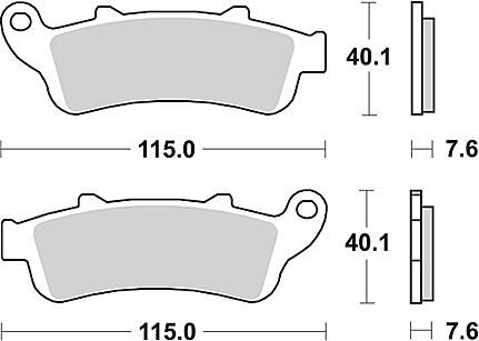 Trw remblokken mcb 692 brake pad mcb 692 organic standard