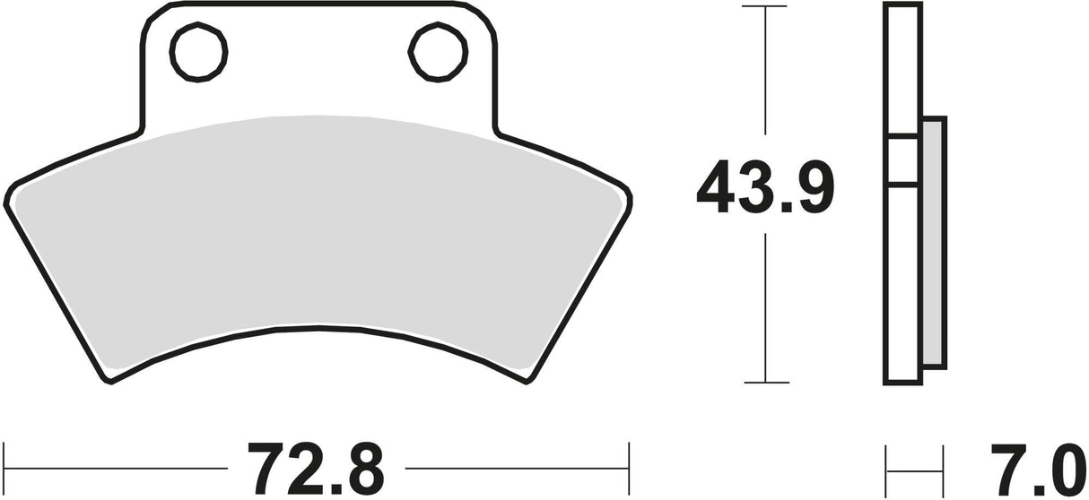 Trw remblokken mcb 668 brake pad mcb 668 si sintered metal