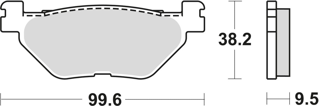 Trw remblokken mcb 731 brake pad mcb 731 sh sintered metal