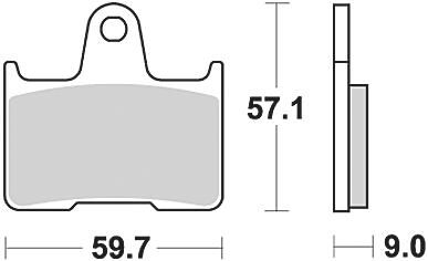 Trw remblokken mcb 729 brake pad mcb 729 organic standard