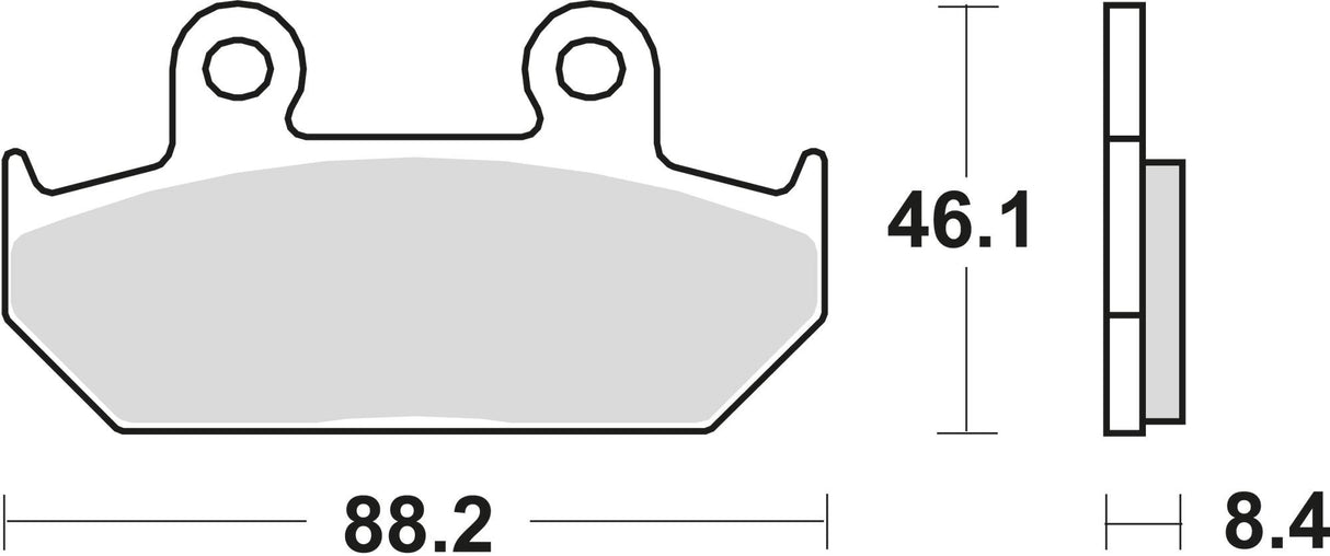 Trw remblokken mcb 571 brake pad mcb 571 organic standard
