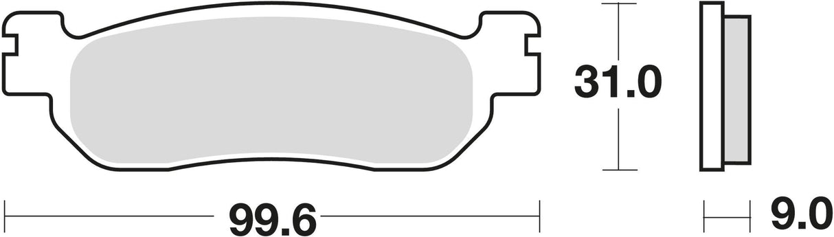 Trw remblokken mcb 699 brake pad mcb 699 sh sintered metal