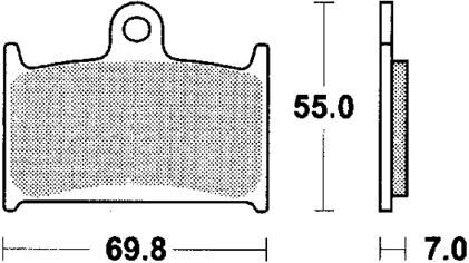 Trw remblokken mcb 690 brake pad mcb 690 sv sintered metal