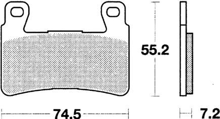 Trw remblokken mcb 703 brake pad mcb 703 trq sint.metal racing