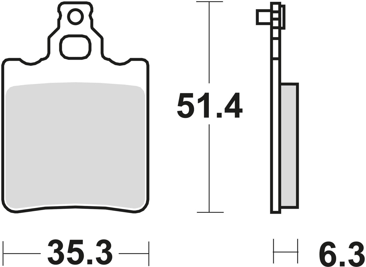 Trw remblokken mcb 552 brake pad mcb 552 organic standard