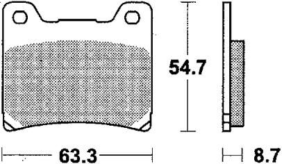 Trw remblokken mcb 530 brake pad mcb 530 organic standard