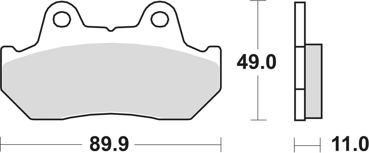Trw remblokken mcb 512 brake pad mcb 512 organic standard