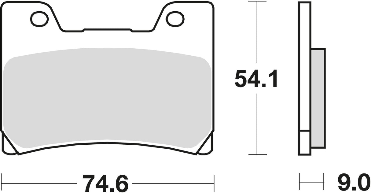 Trw remblokken mcb 622 brake pad mcb 622 organic standard