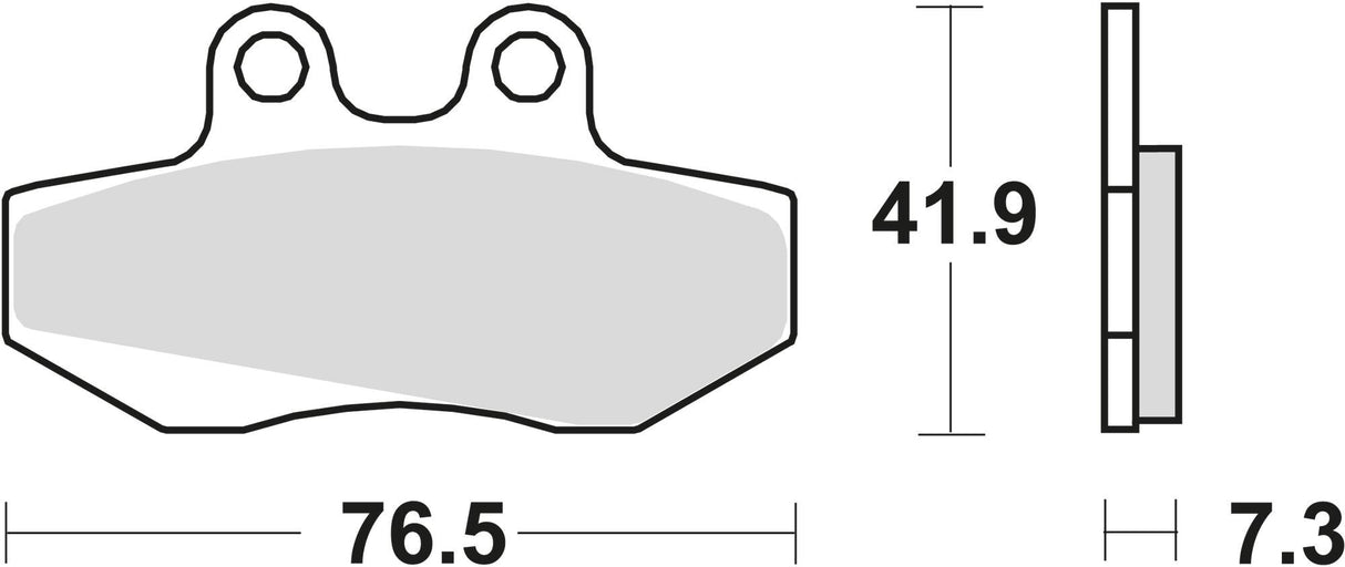 Trw remblokken mcb 629 brake pad mcb 629 organic standard
