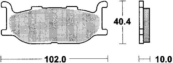 Trw remblokken mcb 640 brake pad mcb 640 organic standard