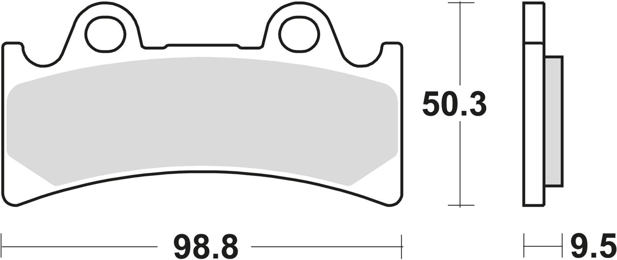 Trw remblokken mcb 656 brake pad mcb 656 sv sintered metal