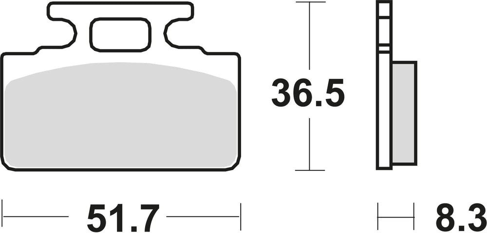 Trw remblokken mcb 589 brake pad mcb 589 organic standard