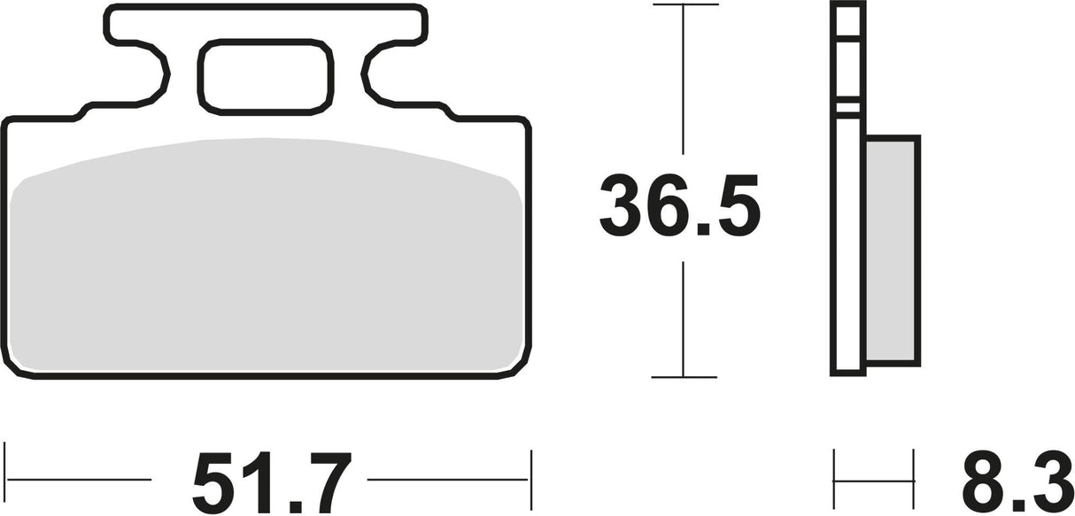 Trw remblokken mcb 589 brake pad mcb 589 organic standard