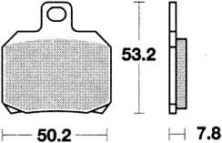 Trw remblokken mcb 700 brake pad mcb 700 srm sintered metal