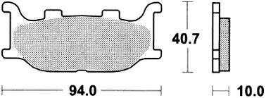 Trw remblokken mcb 666 brake pad mcb 666 srm sintered metal