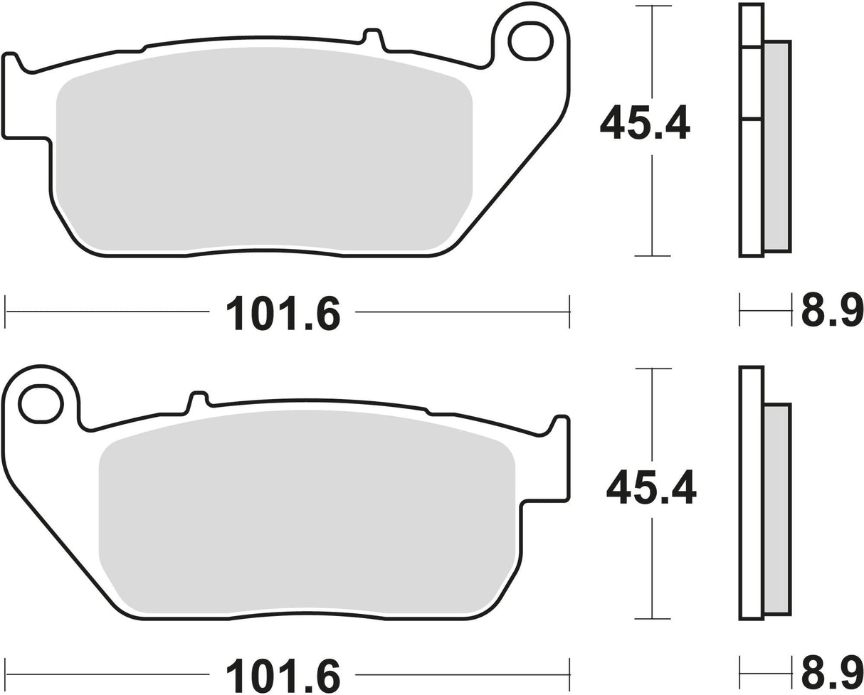 Trw remblokken mcb 753 brake pad mcb 753 pc organic perf. comfort