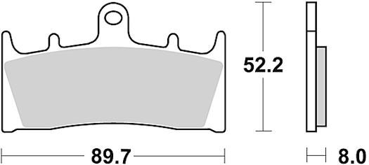 Trw remblokken mcb 659 brake pad mcb 659 organic standard