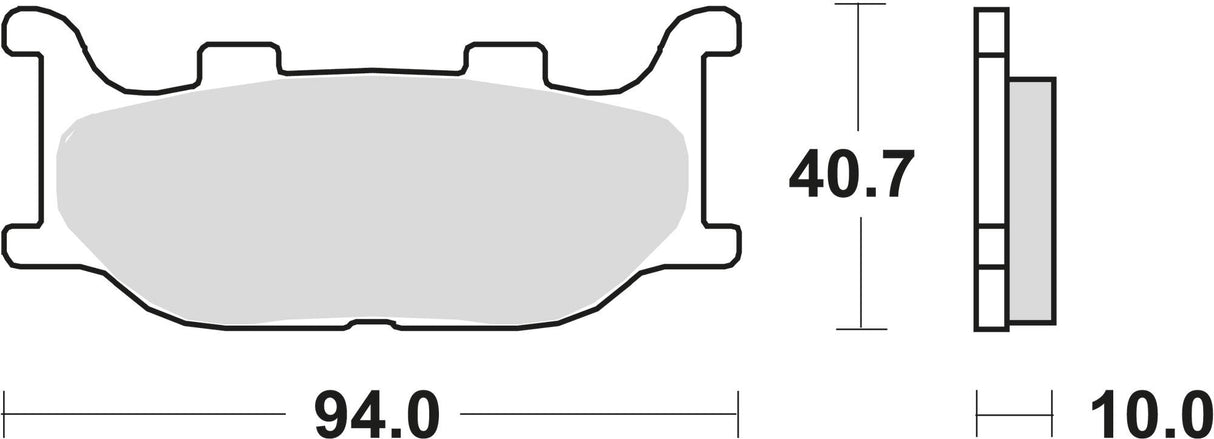 Trw remblokken mcb 666 brake pad mcb 666 sv sintered metal