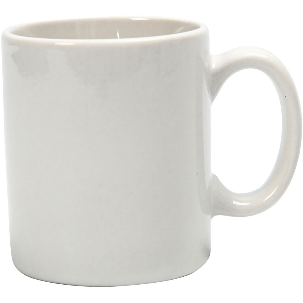 Creativ company mugs, h: 7 cm, d 6 cm, 120 ml, white, 1 piece
