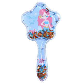 Hairbrush with glitter