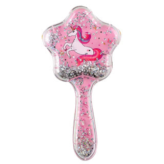 Hairbrush with glitter