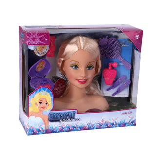Moonlight hair head princess 22 cm