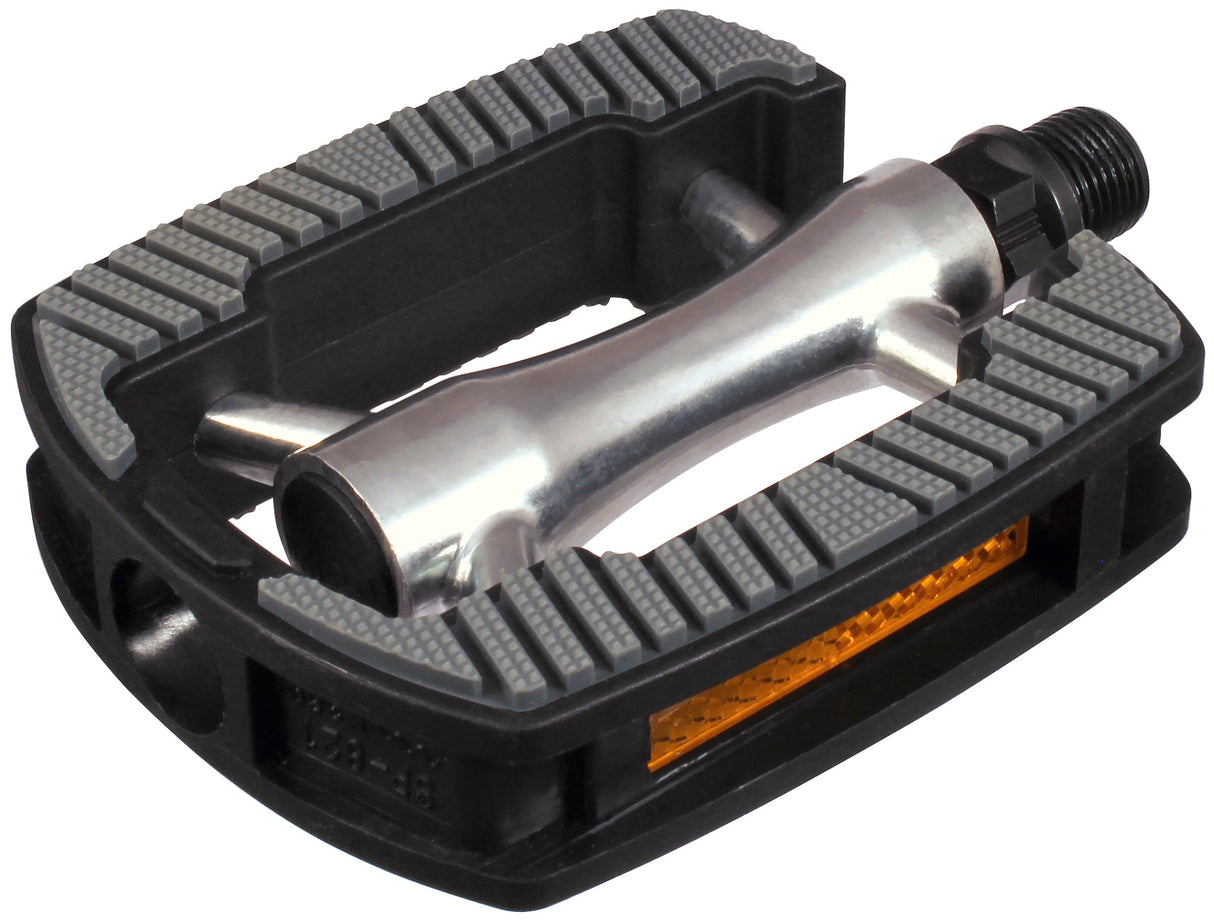 Marwi sp-821 pedal set aluminum silver-black anti-slip bulk