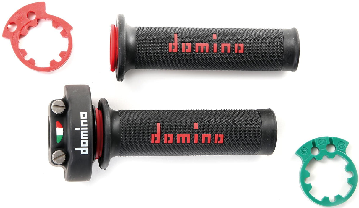 Domino gasdraaigreep armatuur xm2 . throttle grips alu sw 2-pull,handleg xm2