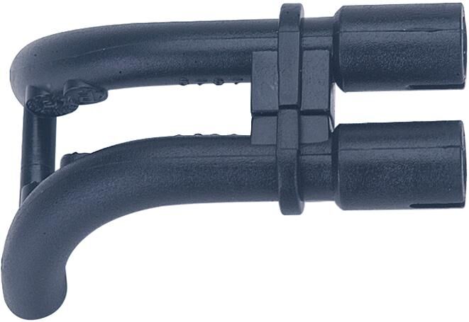 Domino throttle cable angled guide bowden cable guide two train