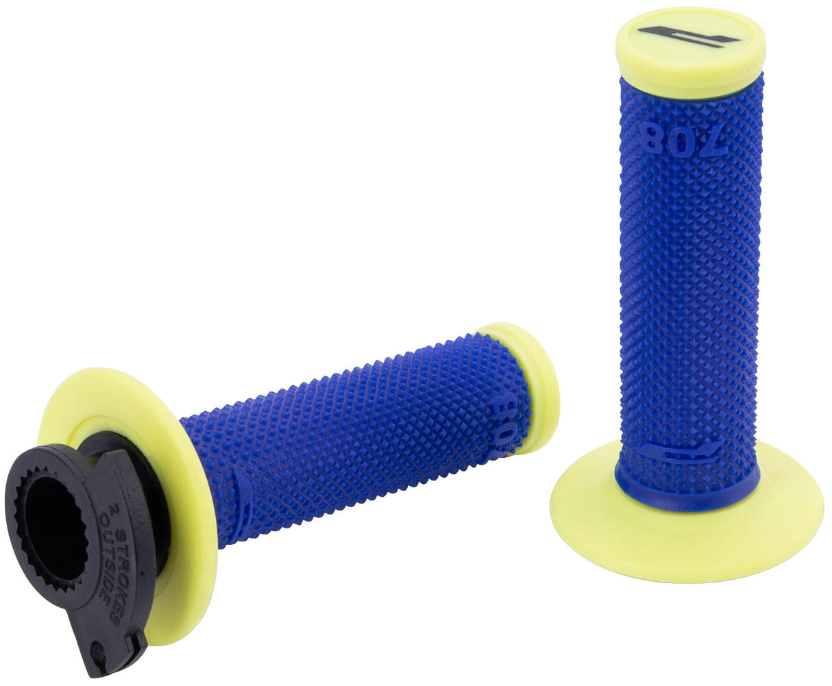 Progrip handle 708 throttle grip scs ge bl 115mm closed