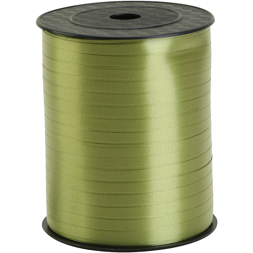 Creativ company gift ribbon, w: 5 mm, lime, 400 m 1 roll