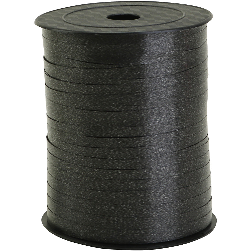 Creativ company gift ribbon, w: 5 mm, black, 400 m 1 roll