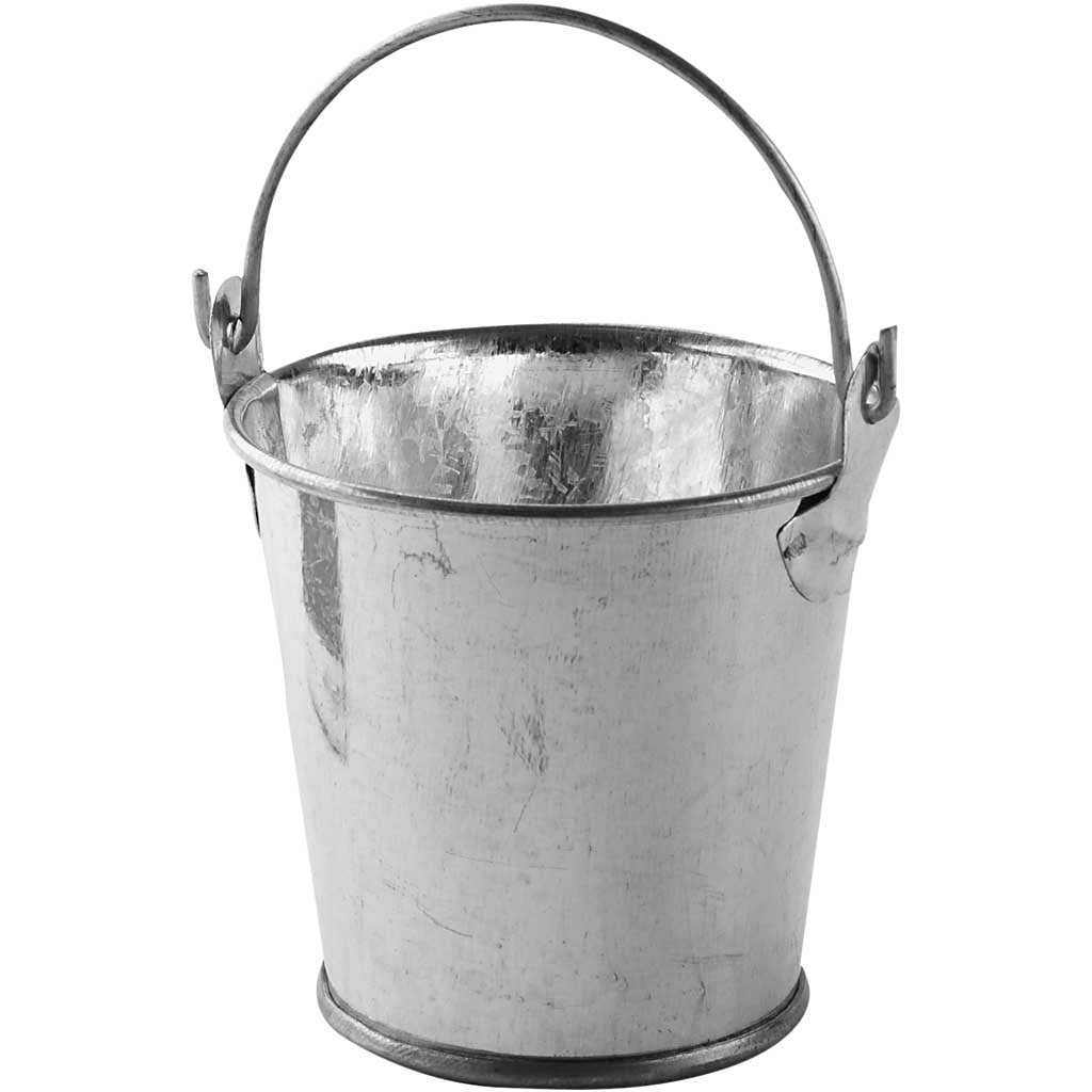 Creativ company mini bucket, h: 50 mm, d: 55 mm, 6 pieces in a box