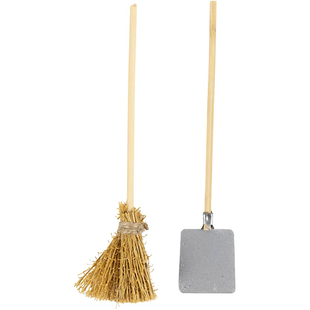 Creativ company shovel and broom, l: 11 cm, 1 box