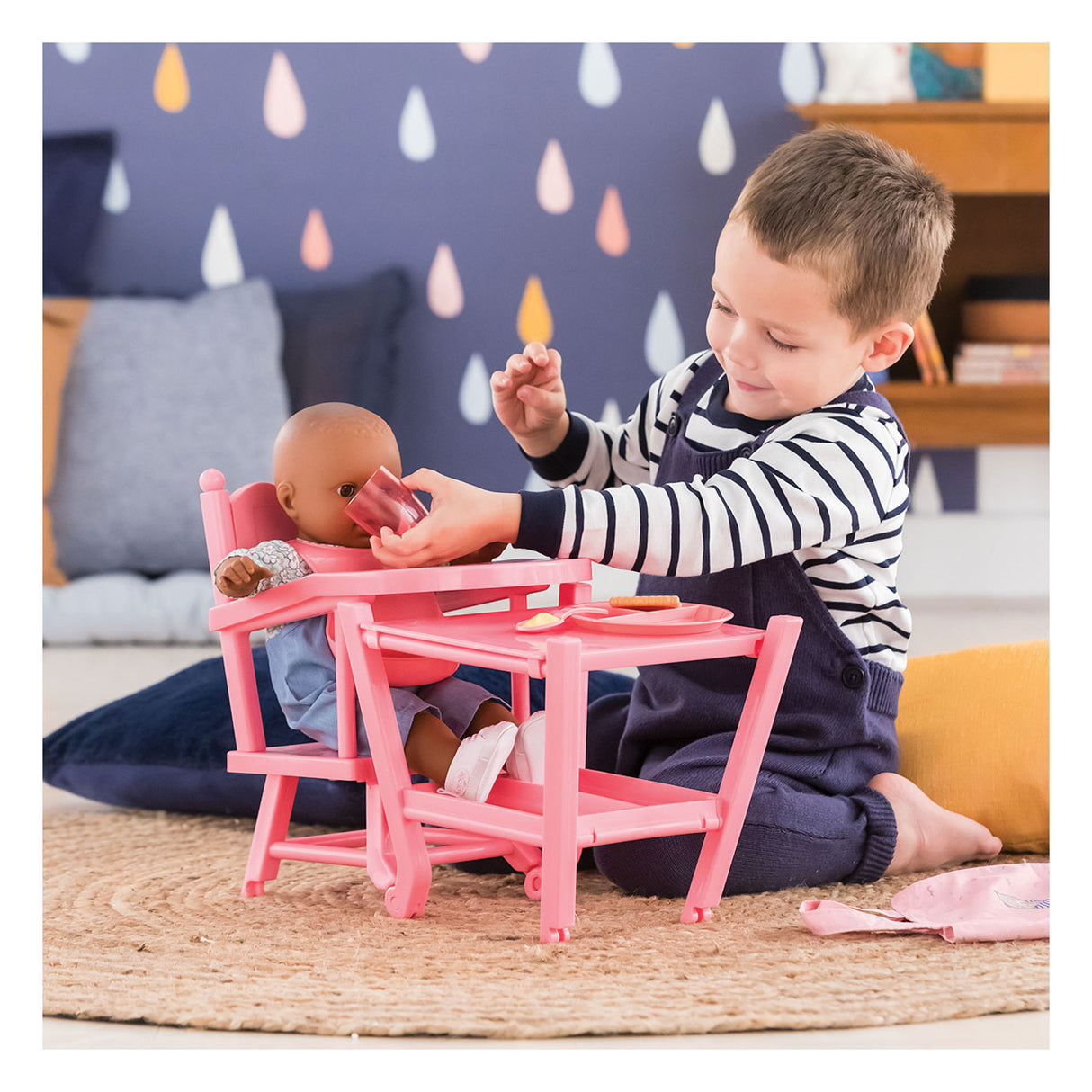 Corolle Mon Grand Poupon - Stolička pre bábiky ružová