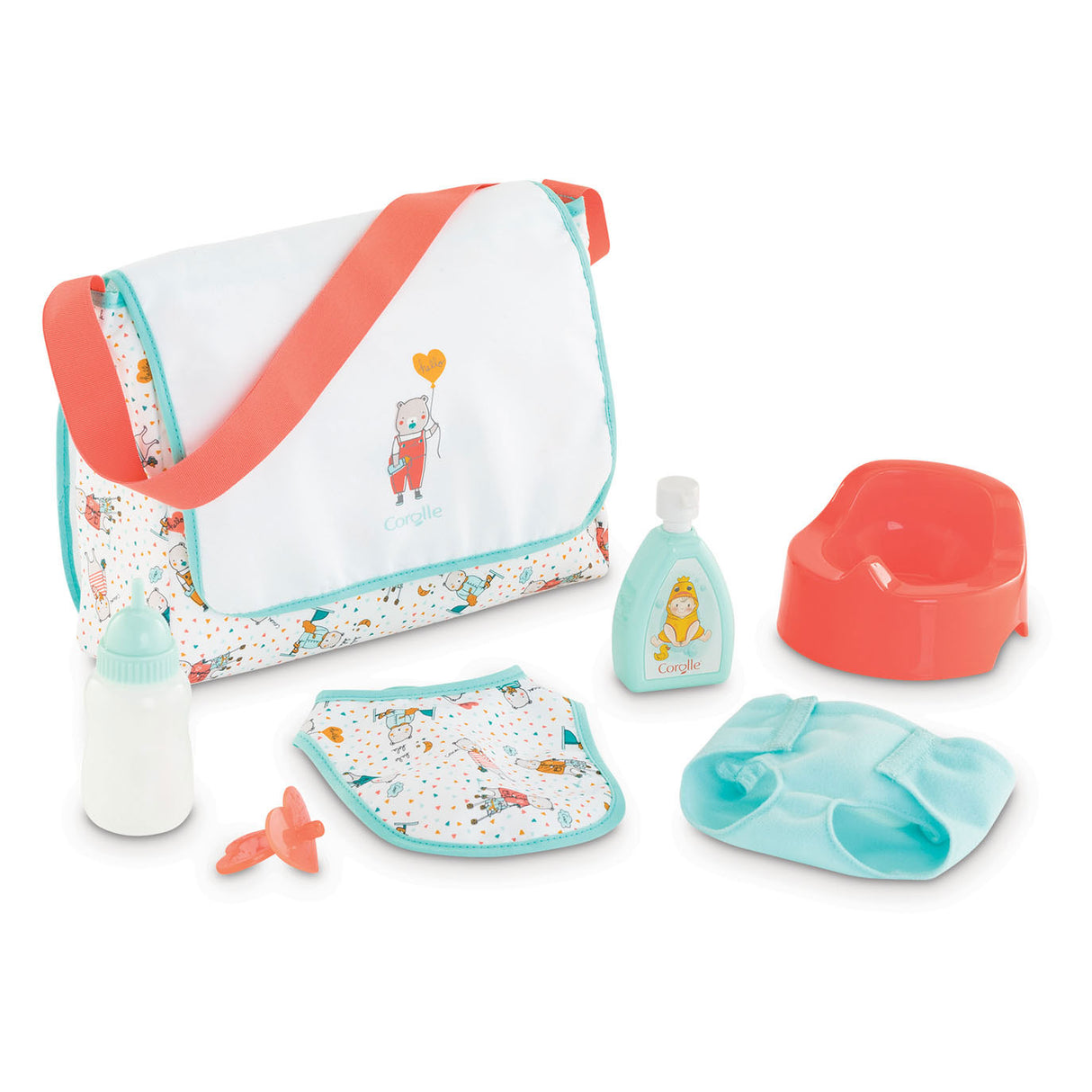 Corolle Mon Grand Poupon Dolls Duierbag med opgaver