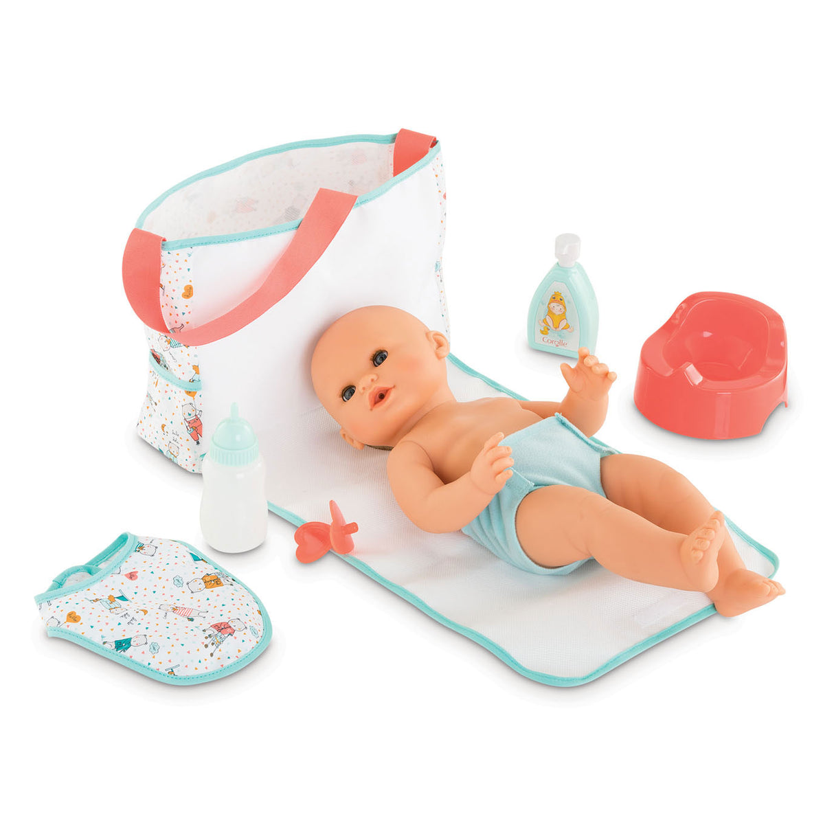 Corolle Mon Grand Poupon Dolls Duierbag med opgaver