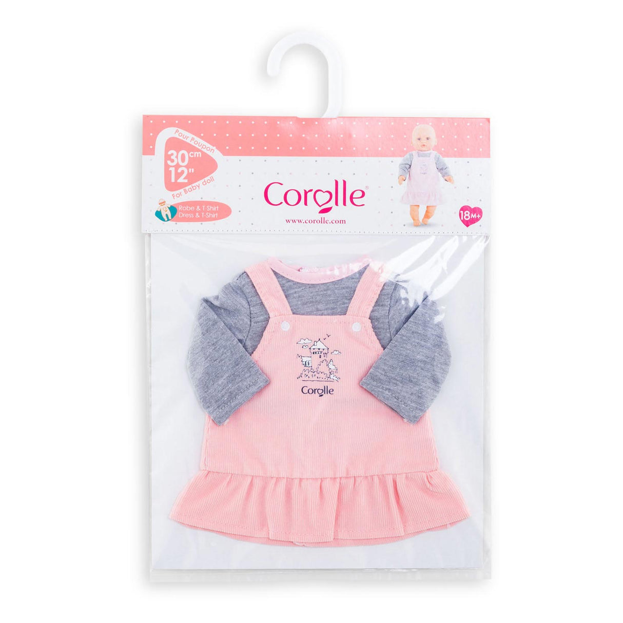 Corolle Mon Premier Poupon - Puppenkleid mit Hemd, 30 cm