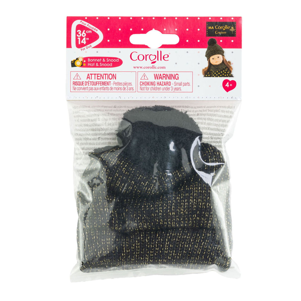 Corolle ma hoed en sjaal couture, 36cm