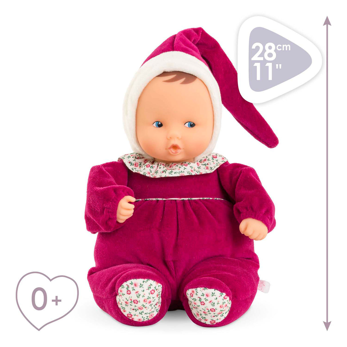 Corolle Babipouce - Grenadine Rose, 28 cm